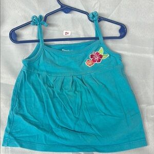 Garanimals Teal Camisole with Floral Accent